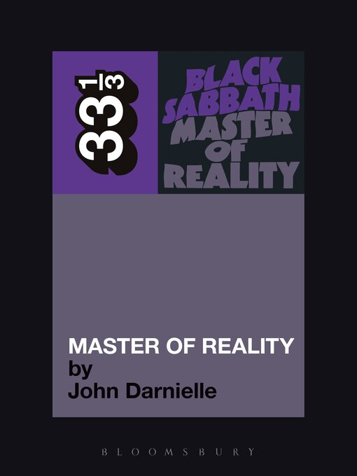 Title details for Black Sabbath's Master of Reality by John Darnielle - Wait list